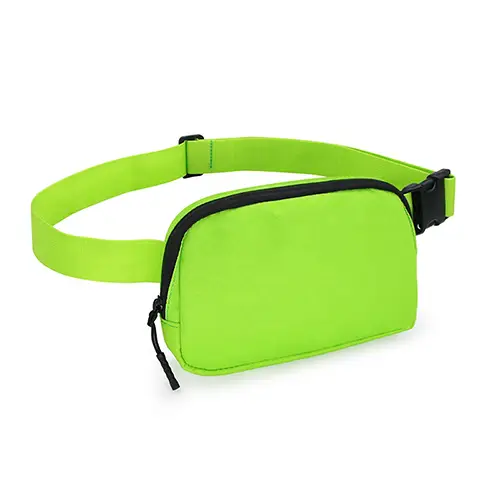 Title: Compact Neon Waist Bag with Adjustable Strap and Minimalist Design